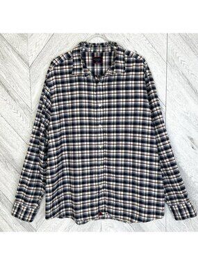 UNTUCKit Kaesler Flannel Plaid Shirt Mens XXL 2XL Long Sleeve 100% Cotton